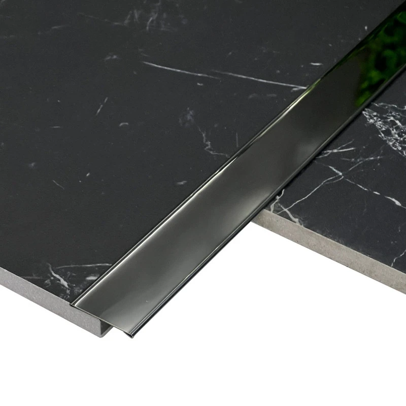 Profil trecere T inox 30x9x2700 mm negru lucios