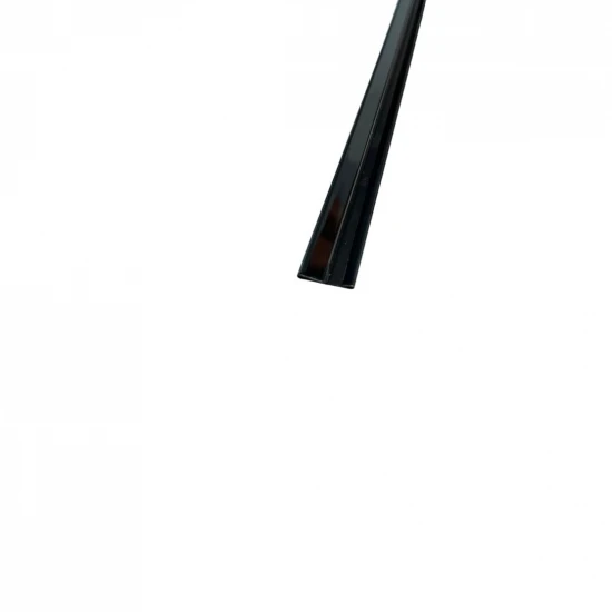 Profil trecere T inox 15x9x2700 mm negru lucios - la nivel