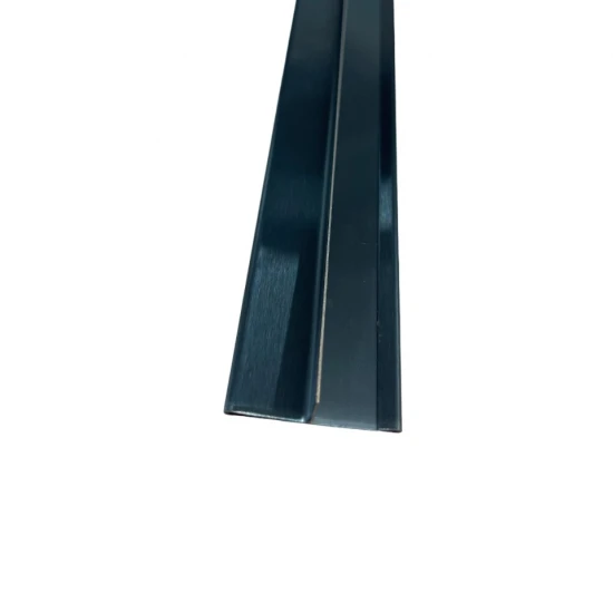 Profil trecere T inox 30x9x2700 mm negru mat / periat - la nivel