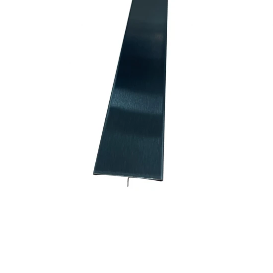 Profil trecere T inox 30x9x2700 mm negru mat / periat - la nivel