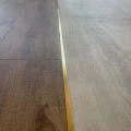 Profil trecere T inox 15x9x2700 mm auriu mat / periat - la nivel - PT15AB