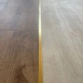 Profil trecere T inox 15x9x2700 mm auriu mat / periat - la nivel - PT15AB