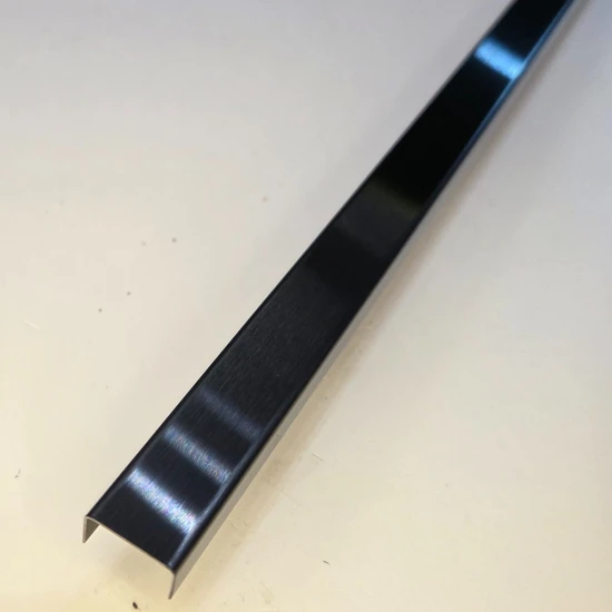 Profil U negru mat 15x9x2700 mm - brau inox fainata