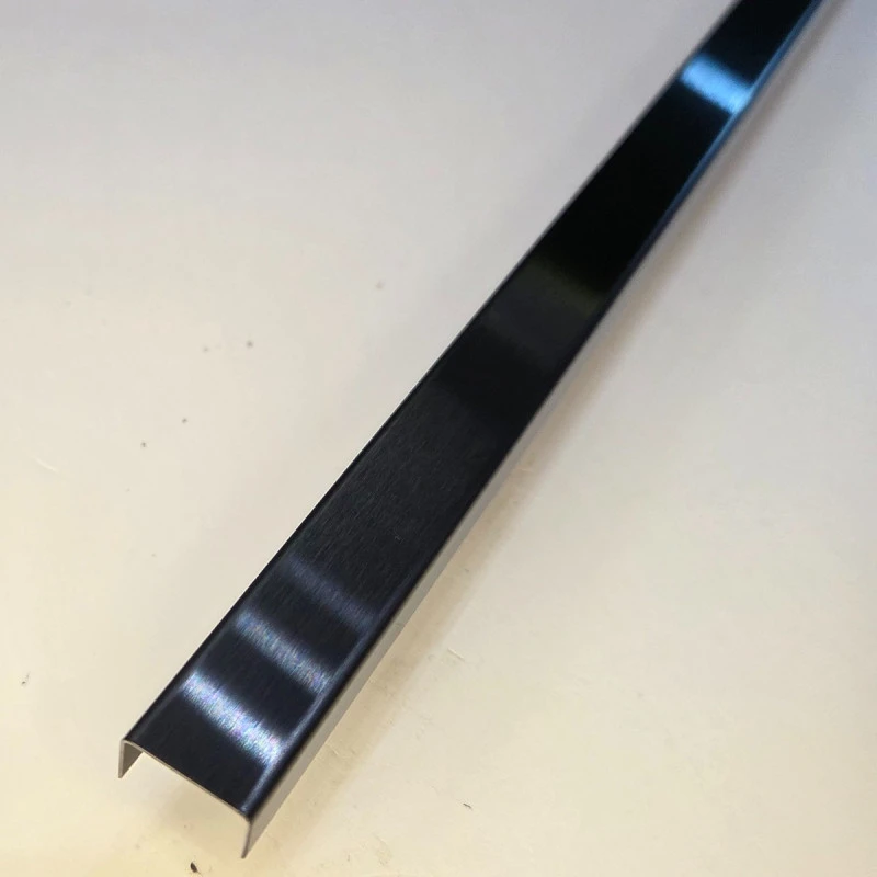Profil U negru mat 15x9x2700 mm - brau inox fainata