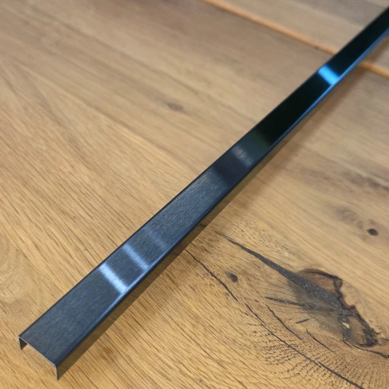 Profil U negru mat 15x9x2700 mm - brau inox fainata