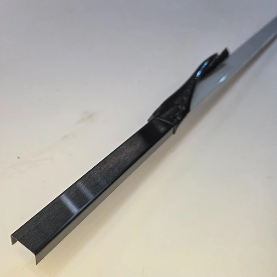 Profil U negru mat 15x9x2700 mm - brau inox fainata