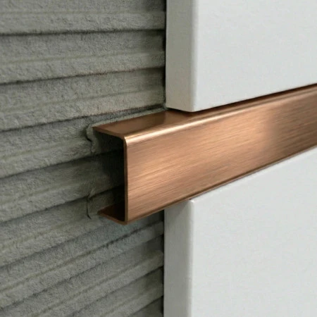 Profil U inox 15 x 9 mm cupru mat (satinat) 2.7 m