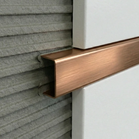 Profil U cupru satinat 15x9x2700 mm - brau inox fainata