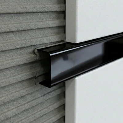 Profil U inox 15 x 9 mm negru lucios 2.7 m