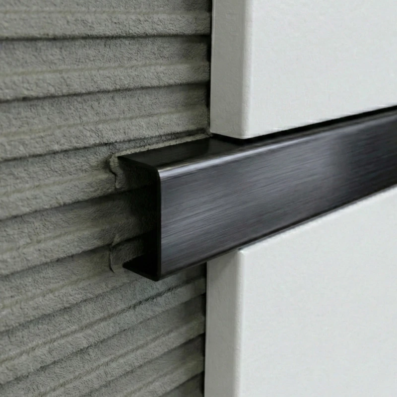 Profil U negru mat 15x9x2700 mm - brau inox fainata