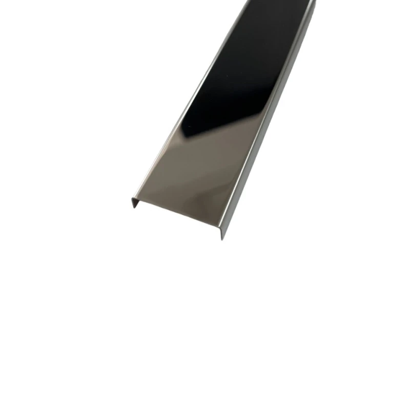 Profil U, inox, crom oglinda 30x9x2700 mm