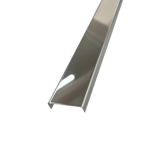 Profil U, inox, crom oglinda 30x9x2700 mm