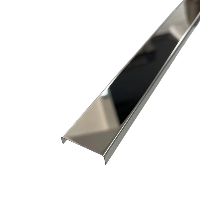 Profil U, inox, crom oglinda 30x9x2700 mm