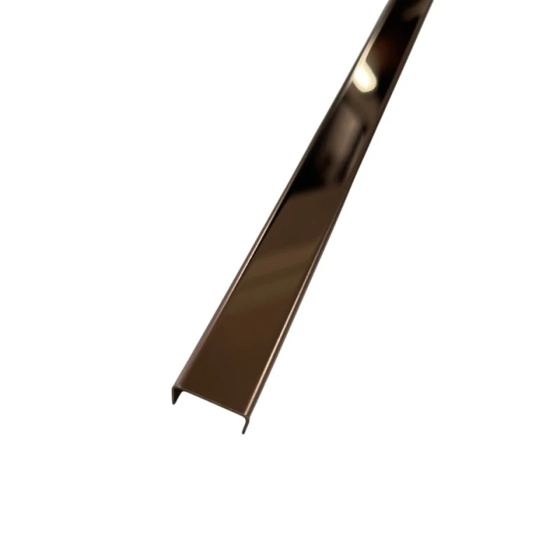 Profil U cupru lucios 15x9x2700 mm - brau inox fainata