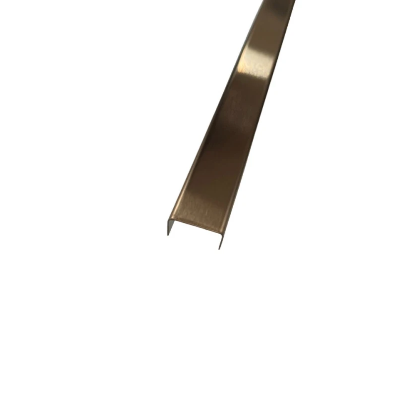 Profil U cupru satinat 15x9x2700 mm - brau inox fainata