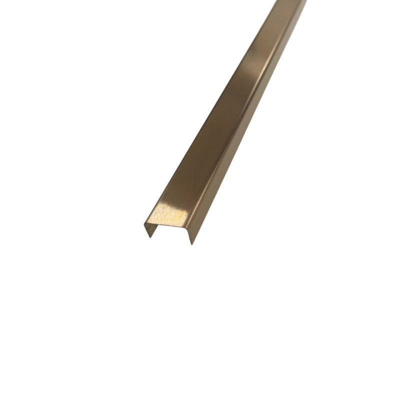 Profil U cupru satinat 15x9x2700 mm - brau inox fainata