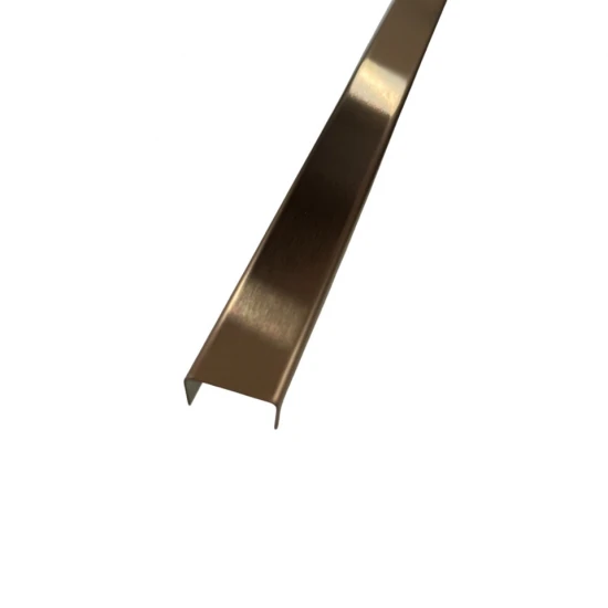 Profil U cupru satinat 15x9x2700 mm - brau inox fainata