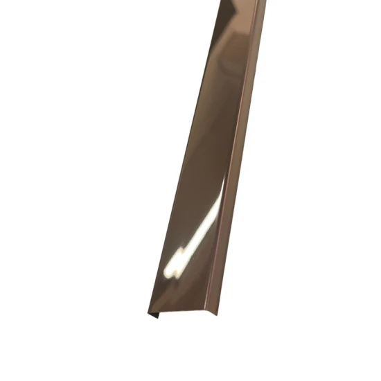 Profil U, inox, cupru oglinda 30x9x2700 mm