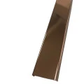 Profil U, inox, cupru oglinda 30x9x2700 mm