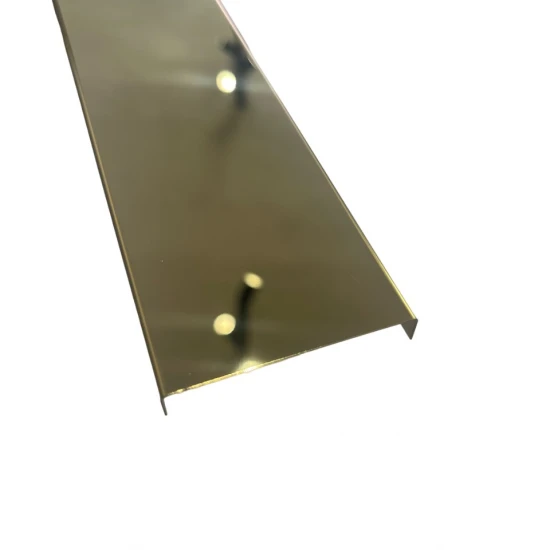 Profil U, inox, auriu lucios 50x9x2700 mm Profil U, inox, auriu lucios 50x9x2700 mm