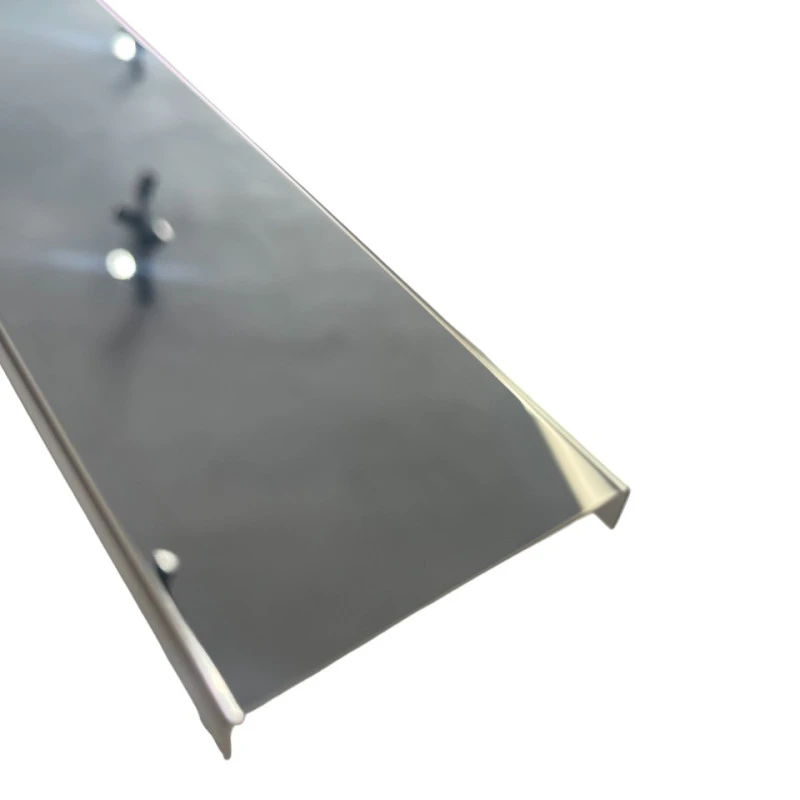 Profil U, inox, crom lucios 50x9x2700 mm