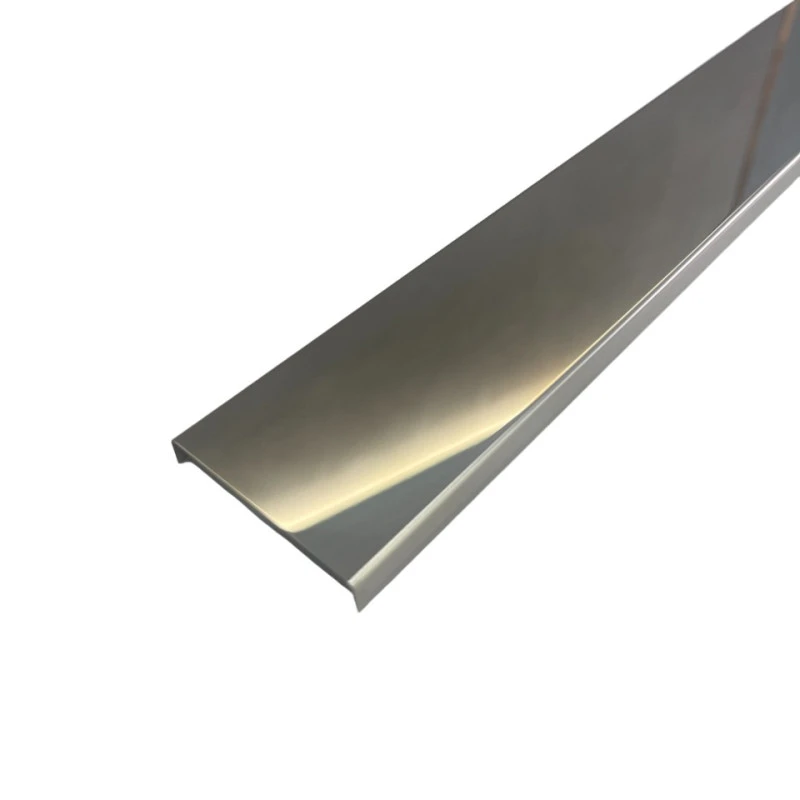 Profil U, inox, crom lucios 50x9x2700 mm