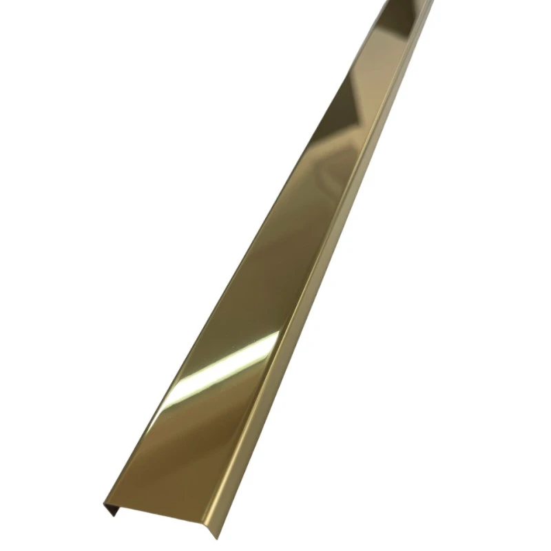 Profil U, inox, auriu lucios 30x9x2700 mm