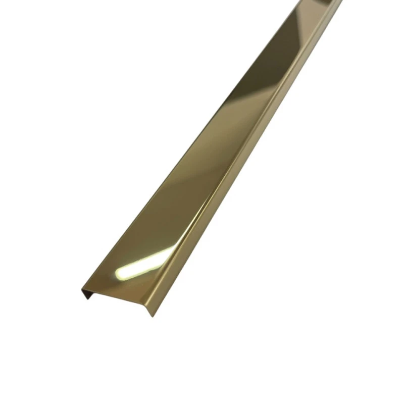 Profil U, inox, auriu lucios 30x9x2700 mm