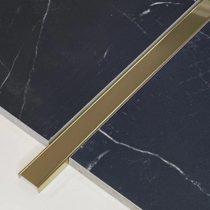 Profil U auriu lucios inox 20 X 9 X 2700 mm