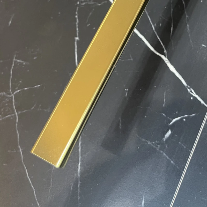 Profil U auriu lucios inox 20 X 9 X 2700 mm