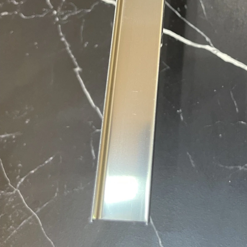 Profil U auriu lucios inox 20 X 9 X 2700 mm