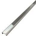 Profil decorativ U, inox, crom periat 15 x 9 x 2700 mm