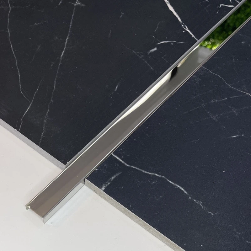 Profil U crom lucios inox 20 x 9 x 2700 mm