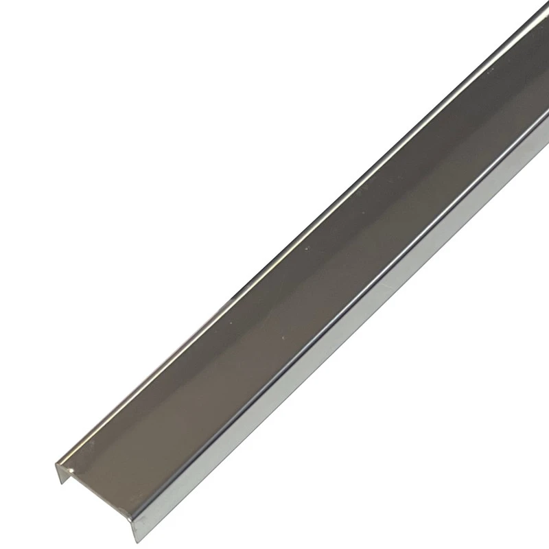 Profil U crom lucios inox 20 x 9 x 2700 mm