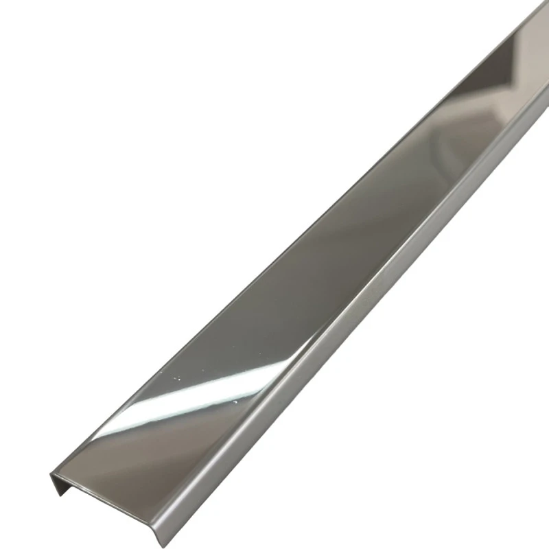Profil U, inox, crom oglinda 30x9x2700 mm