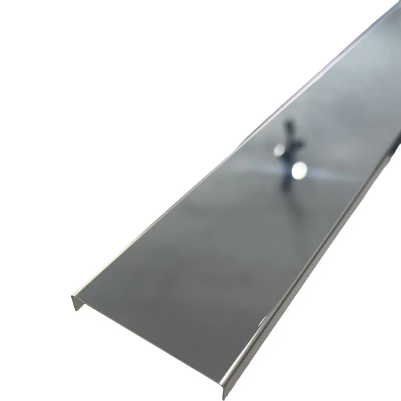 Profil U, inox, crom lucios 50x9x2700 mm