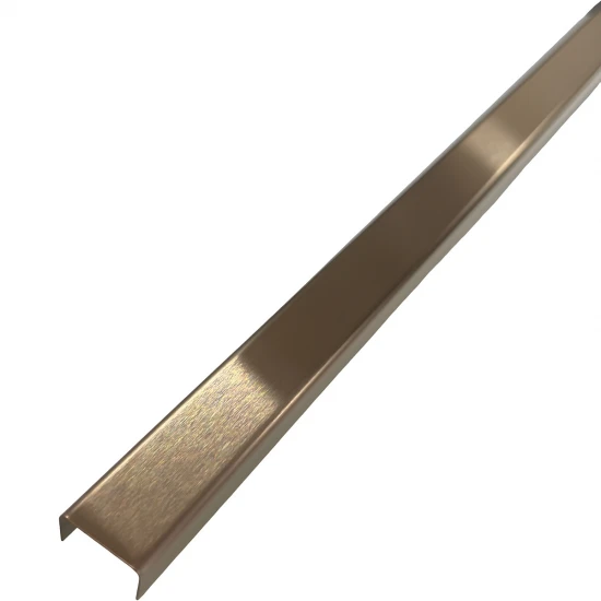 Profil U cupru satinat 15x9x2700 mm - brau inox fainata