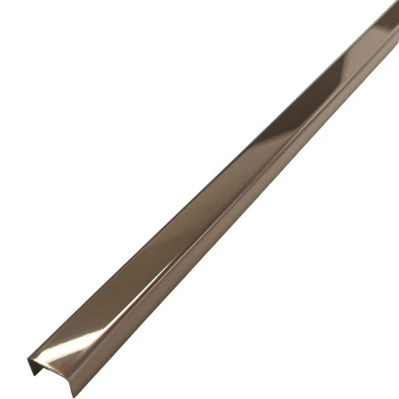 Profil U inox 15 x 9 mm cupru lucios 2.7 m