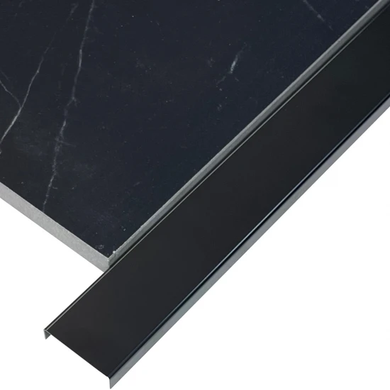 Profil U, inox, negru oglinda 30x9x2700 mm