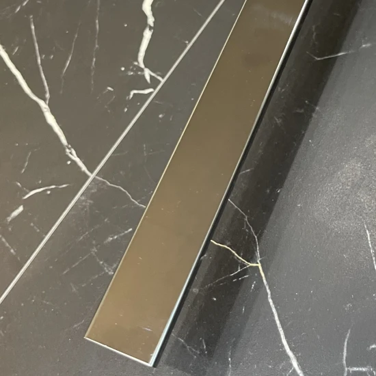 Profil U, inox, negru oglinda 30x9x2700 mm