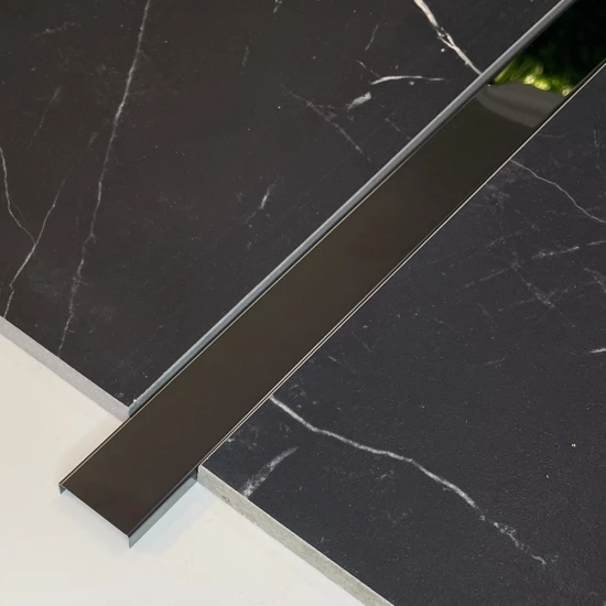 Profil U, inox, negru oglinda 30x9x2700 mm