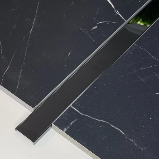 Profil U, inox, negru oglinda 30x9x2700 mm