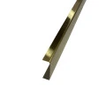 Profil U decorativ, inox, auriu brushed 30x9x2700 mm