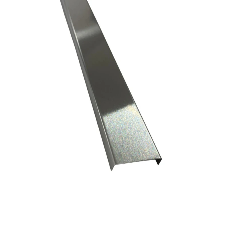 Profil U decorativ, inox, crom brushed 30x9x2700 mm