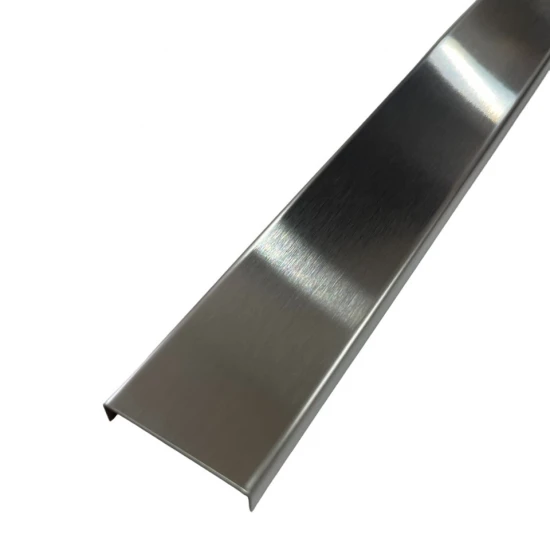 Profil U decorativ, inox, crom brushed 30x9x2700 mm