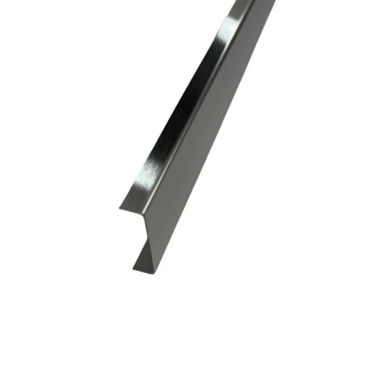 Profil U decorativ, inox, crom brushed 30x9x2700 mm
