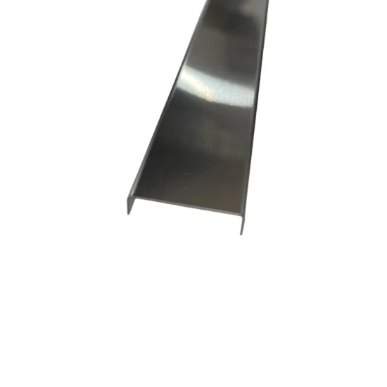 Profil U decorativ, inox, crom brushed 30x9x2700 mm