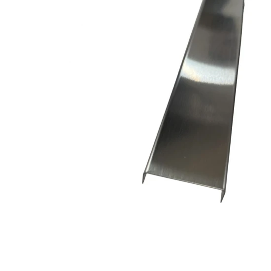Profil U decorativ, inox, crom brushed 30x9x2700 mm