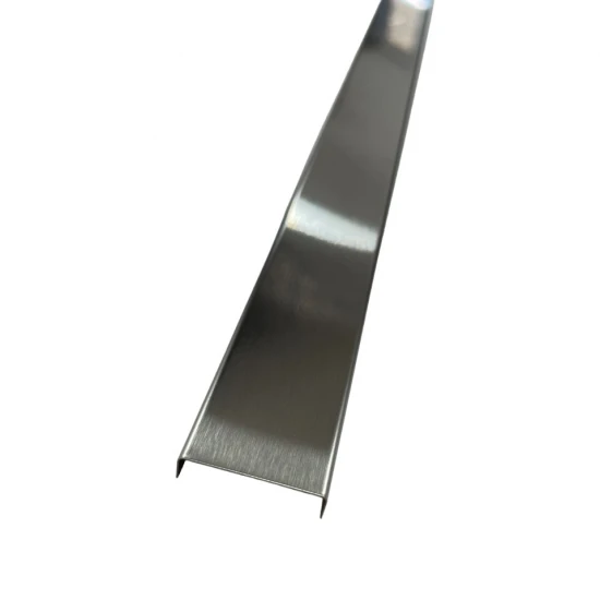Profil U decorativ, inox, crom brushed 30x9x2700 mm