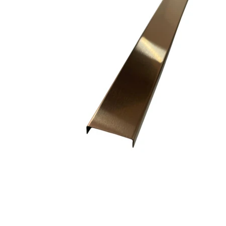 Profil U inox 30 x 9 mm cupru mat (satinat) 2.7 m